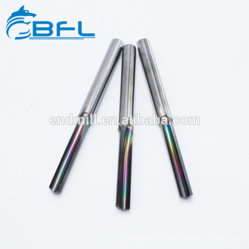 BFL Changzhou End Mill Bits de fresadora de corte recto de carburo sólido de 1 flauta